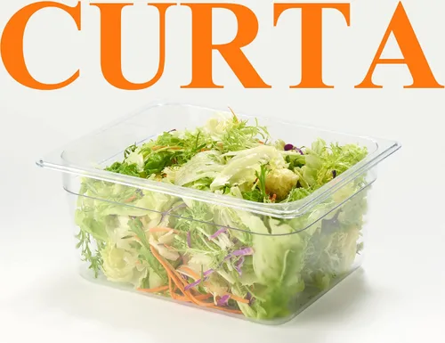 Miniatura 7 de CURTA Paquete de 6 sartenes NSF para alimentos, tamaño medio de 6 pulgadas de profundidad, policarbonato comercial transparente apto para congelador