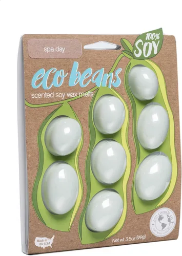 Miniatura 47 de Eco Candle Co. Eco Beans Wax Melts - Paquete de 2 unidades, ámbar vintage, 3.5 onzas, aromas de resina de madera, nuez moscada, canela y vainilla