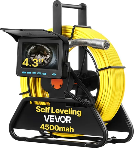 Miniatura 11 de Cámara de alcantarillado VEVOR, 66 pies/20m, cámara de inspección de drenaje de 4.3", cámara de plomería serpiente impermeable IP68 con luces - 6