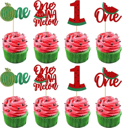 Miniatura 21 de Rsstarxi 1 paquete de decoración de pastel Oh Baby con purpurina naranja pequeña para tartas de baby shower, decoración de pastel para frutas