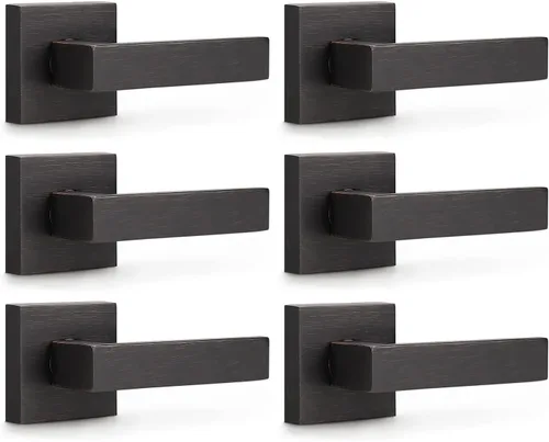 Miniatura 182 de KNOBWELL - Juego de cerradura con 1 picaporte resistente para puertas de una cara, ideal para puertas interiores reversibles, 0.93 libras