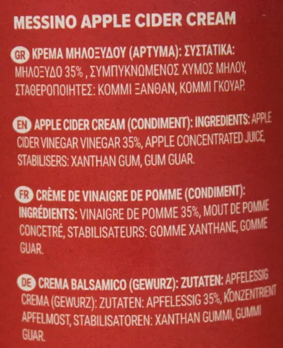 Miniatura 3 de Messino Esmalte balsámico de sidra de manzana, 8.5 fl oz - Reducción balsámica de manzana dulce para rociar, ensaladas y acabado
