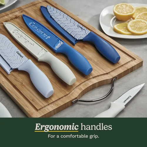 Miniatura 3 de Cuisinart Advantage Juego de Cuchillos de Cocina de 12 Piezas, Cuchillos de Acero Inoxidable con Revestimiento Antiadherente de Calidad Profesional