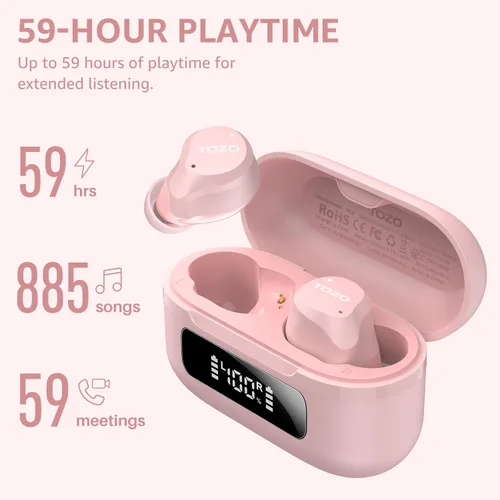 Miniatura 3 de TOZO Auriculares NC9 con auriculares inalámbricos A1