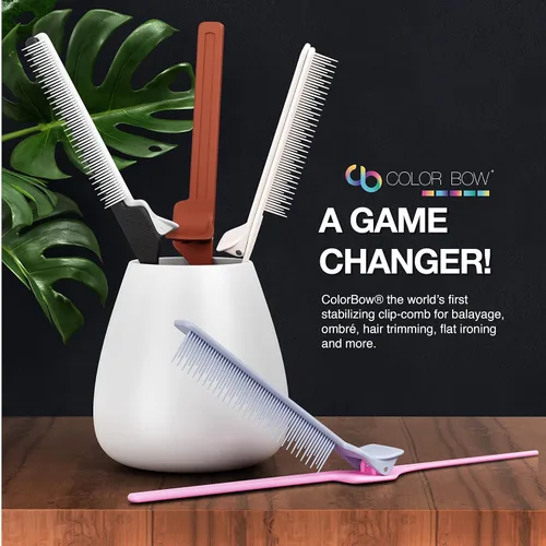 Miniatura 5 de ColorBow Peines de cola de rata, peine de burlas, peines de hierro plano para mujeres, peines de separación para trenzar el cabello, esenciales