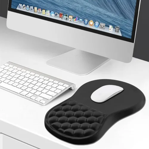 Miniatura 6 de Hokafenle Alfombrilla ergonómica para mouse con soporte de muñeca, reposamuñecas para aliviar el dolor del túnel carpiano, con espuma viscoelástica