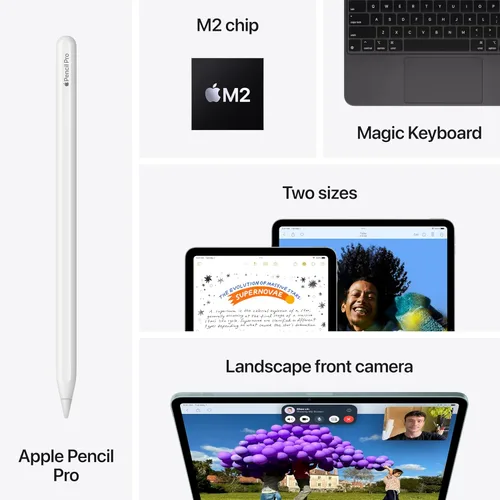 Miniatura 6 de Apple iPad Air de 11 pulgadas (M2): Construido para Apple Intelligence, pantalla Liquid Retina, 1 TB, cámara frontal/trasera de 12 MP, Wi-Fi 6E