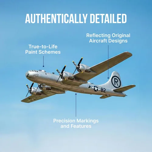 Miniatura 6 de Daron Worldwide Trading B-29 Superfortress Enola Gay Vehículo (escala 1:200), Blanco
