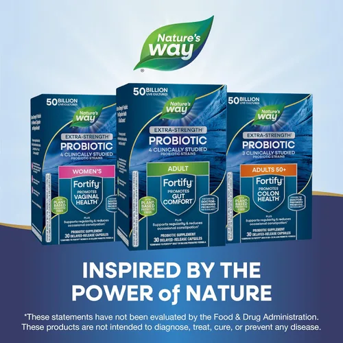 Miniatura 7 de Nature's Way Fortify Daily Probiotic + Prebiótico para hombres y mujeres, 50 mil millones de cultivos vivos, suplemento extra fuerte para la salud