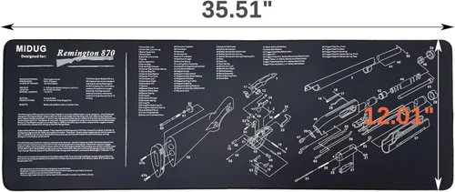 Miniatura 4 de Alfombrilla de limpieza de pistola antideslizante de goma almohadilla de limpieza para pistola de mantenimiento para pistola