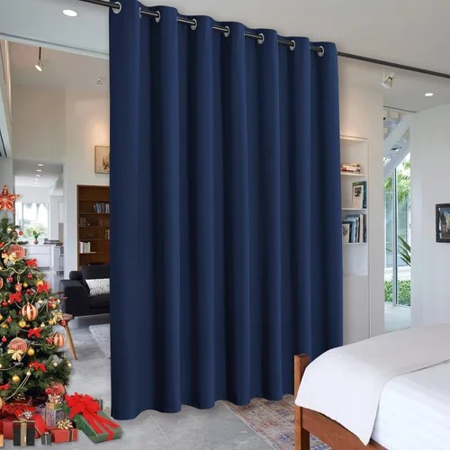 Miniatura 41 de RYB HOME - Cortinas extra largas con bloqueo de luz, persianas opacas insonorizadas para privacidad para cine en casa, oficina, fondo de patio, sala