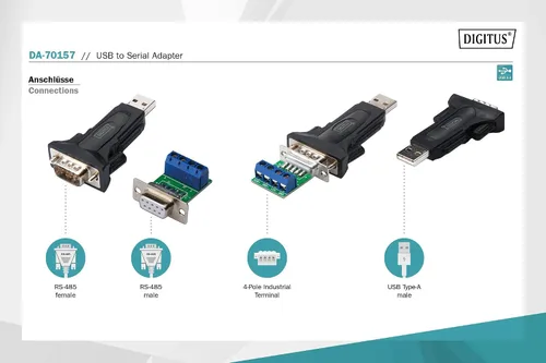Miniatura 2 de Digitus Adaptador USB a serie, USB 2.0