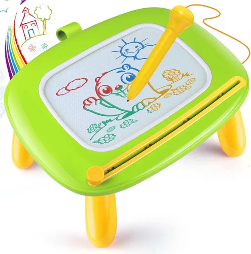 Miniatura 10 de Smasiagon Juguetes para niñas y niños, pizarra de dibujo magnética para niños pequeños, pizarra de garabatos de aprendizaje temprano para escribir