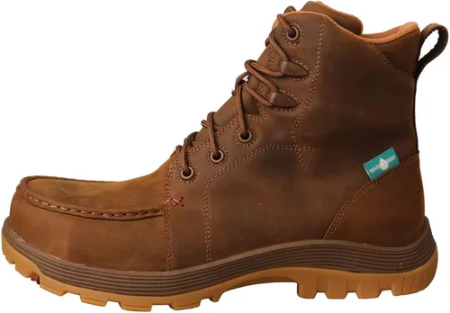 Miniatura 2 de Twisted X Men's 6" Work Oblique Toe Boot, Moc Toe Nano Toe with CellSole