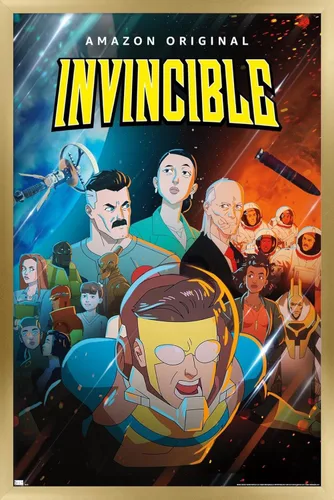 Miniatura 14 de Trends International Invincible - Póster de pared de una hoja, 14.72 x 22.37 pulgadas, versión enmarcada de madera de granero Versión enmarcada
