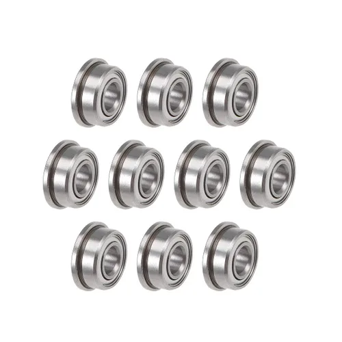 Miniatura 6 de Uxcell F685ZZ - Rodamientos de bolas con brida, de acero cromado con doble blindaje, ranura profunda, 5mmx11mmx5mm, 10
