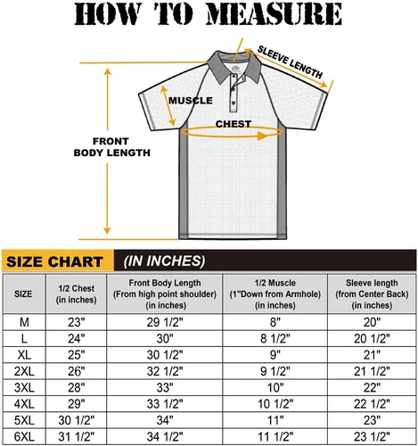 Miniatura 4 de MOHEEN Men's Polo Shirts Short Sleeve Moisture Wicking Performance Athletic Casual Golf Collared Shirt,Tall SizesM-7XL