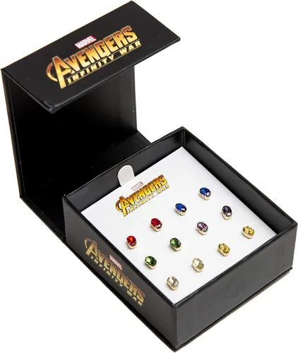 Miniatura 5 de Marvel Avengers Infinity War Endgame - Pendientes de tuerca de piedra infinita, juego de 6