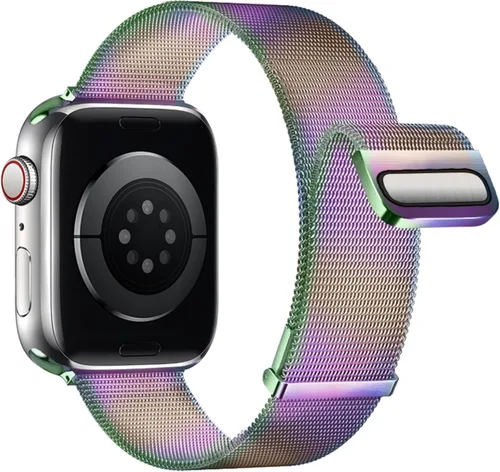 Miniatura 18 de QOKNUL Compatible con correas de Apple Watch de 1.929 in, 1.811 in, 1.772 in, 1.732 in, 1.654 in, 1.614 in, 1.575 in, 1.496 in, correa de malla