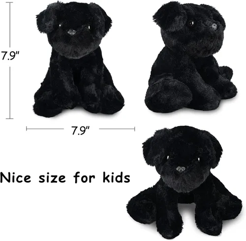 Miniatura 6 de WEIGEDU Small Retrievers Labs Labrador Cachorro Perro Animales de Peluche Juguetes de Felpa para Niños Niñas Cumpleaños Hora de Dormir Pascua, 7.9
