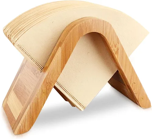 Soporte para filtro de café, soporte para filtros de café en forma de cono, organizador de papel de café, dispensador para el hogar, cocina, bar,