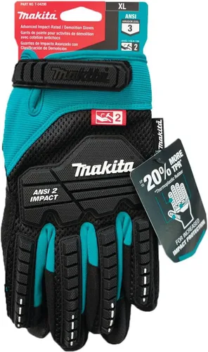 Miniatura 5 de Makita Guantes de demolición unisex con clasificación de impacto T 04276 Advanced ANSI 2