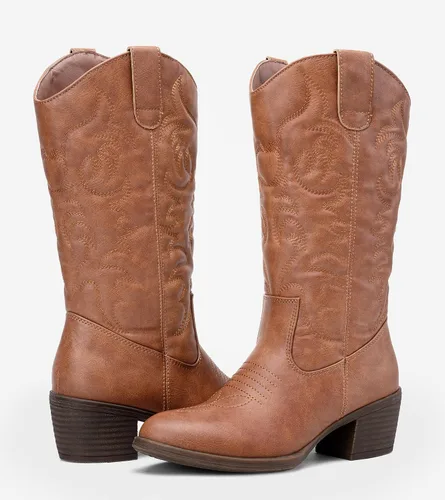 Miniatura 6 de Vepose Botas vaqueras 9801 hasta la rodilla para mujer