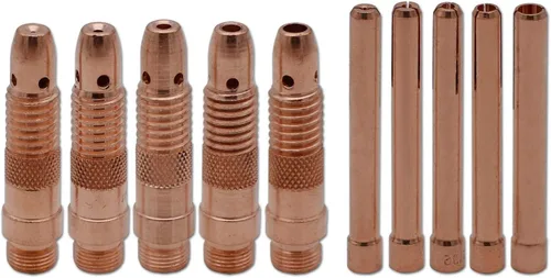 10 piezas de cuerpo de pinza surtido 10N30 10N31 10N32 10N28 406488 (0.040"-1/16"-3/32"-1/8"-5/32") y collar 10N22 10N23 10N24 10N25 54N. 20 para