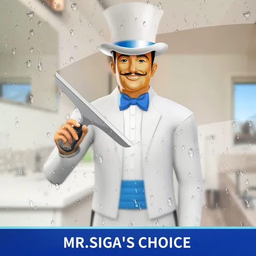 Miniatura 2 de MR.SIGA Escobilla de silicona multiusos para ventana, vidrio, puerta de ducha, parabrisas de automóvil, limpiador de ventanas resistente, incluye