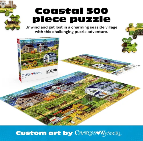 Miniatura 2 de Buffalo Games - Rompecabezas de 500 piezas Charles Wysocki Gulls Nest para adultos - Rompecabezas desafiante perfecto para noches de juego - Nido