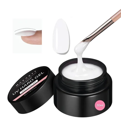 Miniatura 17 de Makartt Arte de uñas de gel 3D: 4 en 1 constructor de gel sólido transparente para extensión, pegamento de uñas UV para uñas acrílicas, diamantes