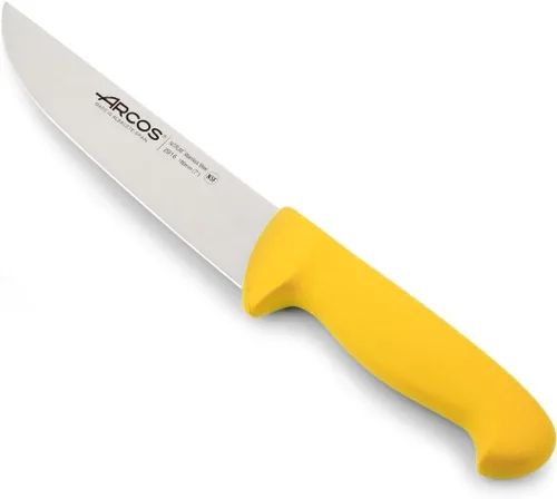 Miniatura 8 de Arcos Cuchillo de carnicero Range de acero inoxidable nitrum de 7 pulgadas. Cuchillo para carne. Mango azul de polipropileno. Sistema