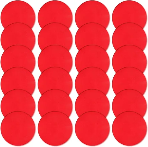 Miniatura 24 de Marcadores de punto de polietileno de 4 pulgadas/9 pulgadas, de goma antideslizante, marcadores de agilidad de conos de campo plano, puntos de suelo