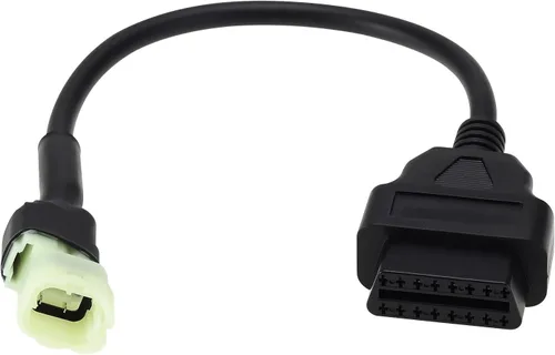 The Lord of the Tools Cable de diagnóstico para motocicleta, cable adaptador OBD2 para motocicleta, cable adaptador de 4 pines, compatible con
