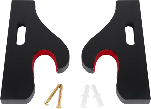 Miniatura 4 de Soporte de espada Katana de montaje en pared, 1 par de terciopelo acolchado ajustable gancho soporte de exhibición Samurai Sword Hanger sable de luz