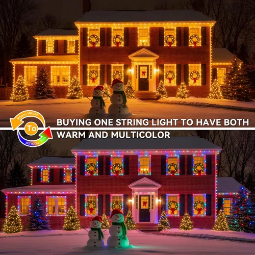 Miniatura 2 de Luces de Navidad para exteriores, 600 LEDs 59.99 m de luces de Navidad para árbol, impermeables IP67, 11 modos, luces festivas cálidas y Cable