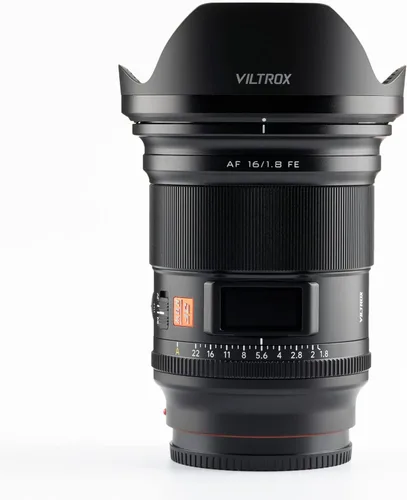 Viltrox AF 16mm F1.8 Lente de Cámara Autoenfoque de Fotograma Completo con Pantalla LCD Integrada Compatible con Cámaras Sin Espejo Sony E-Mount a7