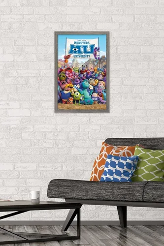 Miniatura 2 de Trends International Disney Pixar Monsters University - One Sheet Wall Poster, 14.725" x 22.375", Barnwood Framed Version
