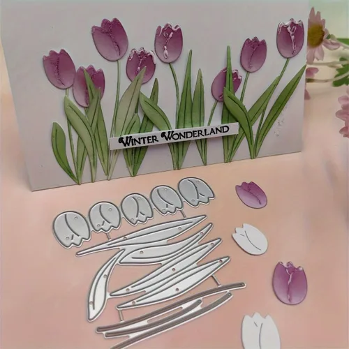 Miniatura 12 de Lapoo Troquel de corte de metal para álbumes de recortes, plantillas duraderas para álbumes de recortes, álbumes de fotos, tarjetas de papel