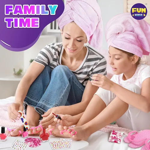 Miniatura 7 de Funkidz - Kit de spa de pies para niñas, kit de pedicura para niñas, tamaño 17.91 pulgadas de ancho x 12.4 pulgadas de largo, incluye inflador