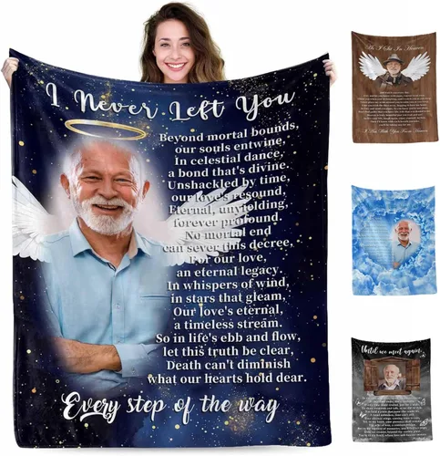 Miniatura 25 de MyPupSocks Manta Conmemorativa Personalizada con Foto, Manta de Simpatía Personalizada, Regalo Conmemorativo Personalizado para Pérdida de un Ser