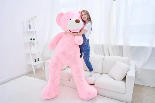 Miniatura 4 de IKASA - Oso de peluche gigante, animales de juguete (Rosa, 78 pulgadas)