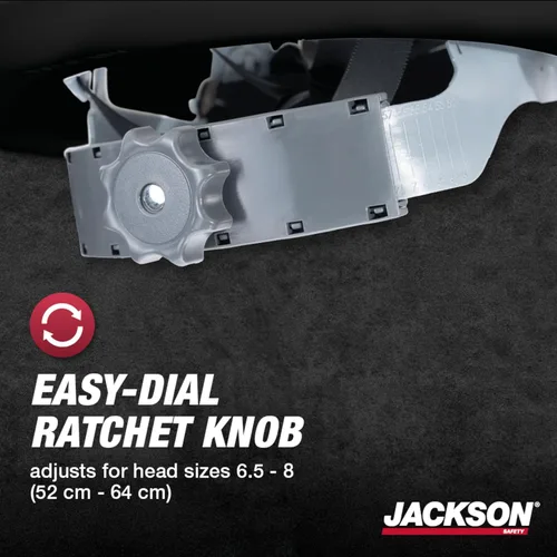 Miniatura 5 de Jackson Safety - Casco de seguridad para vaquero, sin ventilación, de ala completa, con suspensión de trinquete de 4 puntos para hombres y mujeres