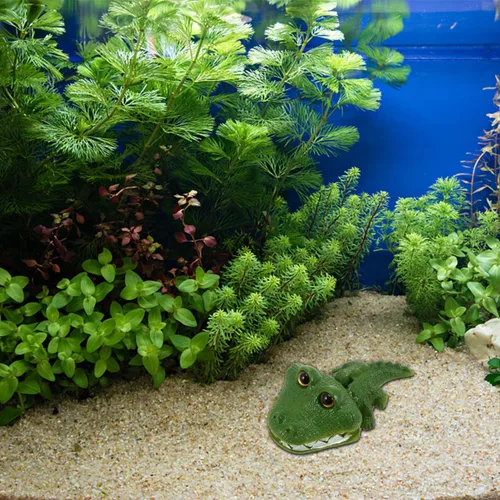 Miniatura 5 de iplusmile Adornos de pecera, adorno de acuario, decoración de animales, acuario, caimán acuario, decoración de paisaje, decoración de acuario
