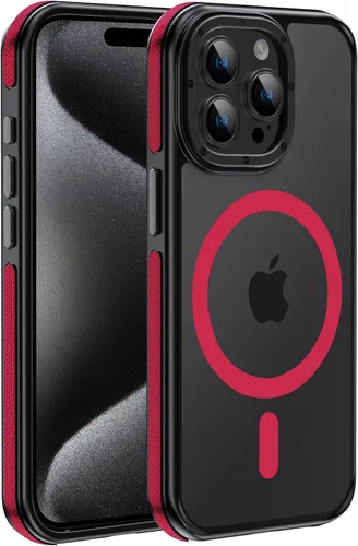 Miniatura 9 de Funda magnética fuerte para iPhone 12 Pro Max [Protección de grado militar de 10 pies] Compatible con MagSafe, funda protectora a prueba de golpes