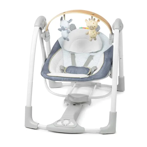 Miniatura 20 de Ingenuity ConvertMe - 2 en 1 columpio portátil y compacto para bebé y asiento infantil, vibraciones que ahorran batería, sonidos de la naturaleza