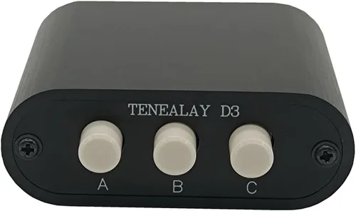 Miniatura 2 de Nueva Caja divisora de audio D3 3 (1)-entrada-1 (3)-salida, mini conmutador de señal de entrada de fuente selector divisor de 3.5mm estéreo