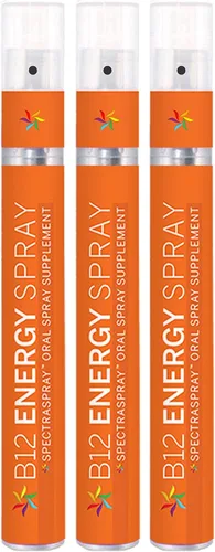 Spectraspray Vitaminas en aerosol de vitamina B12, paquete de 3 vitaminas esenciales orales, suministro de 30 días por aerosol