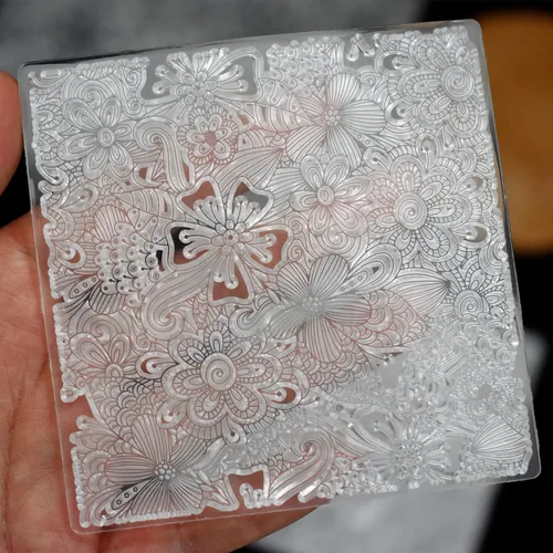 Miniatura 7 de Hojas de sello de textura de silicona prémium para joyas de arcilla polimérica y aretes de arcilla, juego de 3 patrones florales y únicos, fácil