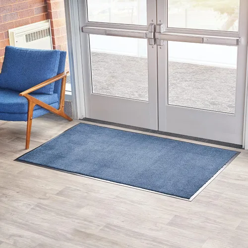 Miniatura 7 de Consolidated Plastics Tapete económico para interiores y exteriores con parte trasera de goma antideslizante, absorbe el agua, alfombra resistente